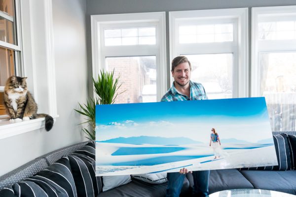 Large Photography Print on Metallic Paper and Acrylic